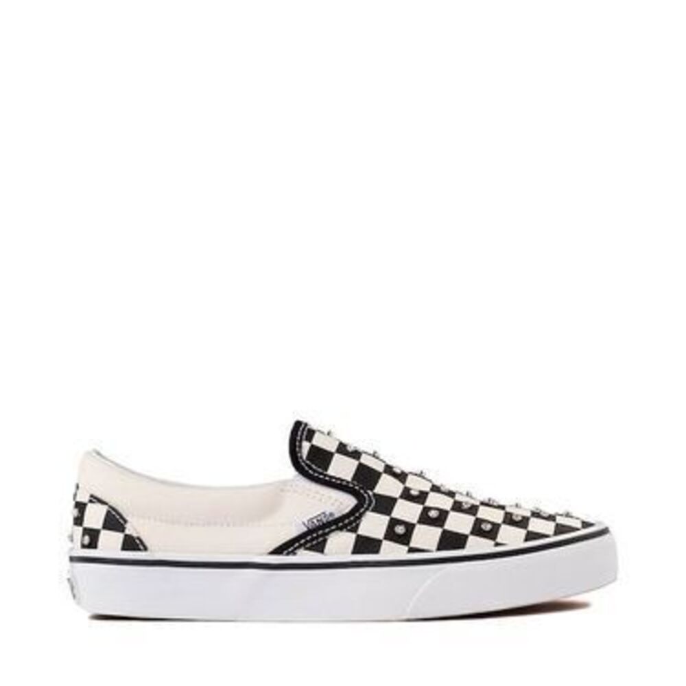 Vans Classic Slip-On Rhinestone Checkerboard Skate Shoe - Black / White